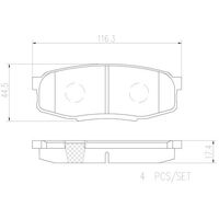 Brembo Rear Brake Pads Set P83098N