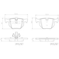 Brembo Rear Brake Pads Set P06039N