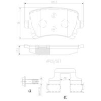 Brembo Rear Brake Pads Set P85073N