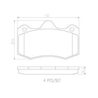Brembo Rear Brake Pads Set P85134N