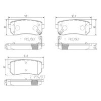 Brembo Rear Brake Pads Set P30025N