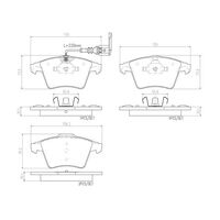 Brembo Front Brake Pads Set P85081N
