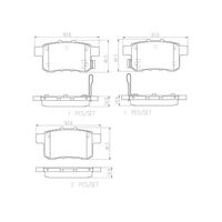 Brembo Rear Brake Pads Set P28072N