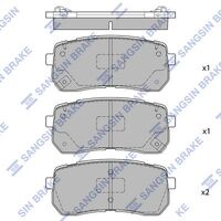 HiQ Rear Brake Pads Set SP1691