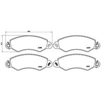 Brembo Front Brake Pads Set PB1002