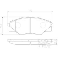 Brembo Front Brake Pads Set P83137N