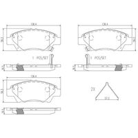 Brembo Front Brake Pads Set P28050N