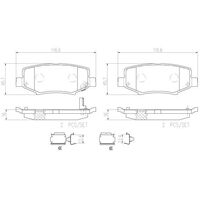 Brembo Rear Brake Pads Set P18024N