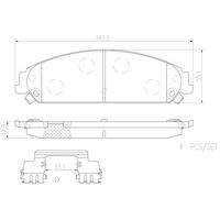 Brembo Front Brake Pads Set P11017N