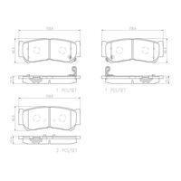 Brembo Rear Brake Pads Set P30037N