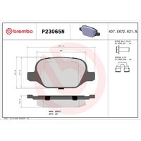 Brembo Rear Brake Pads Set P23065N