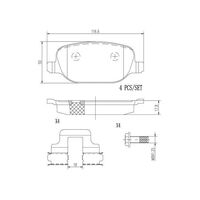 Brembo Rear Brake Pads Set P23109N