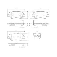 Brembo Rear Brake Pads Set P30067N