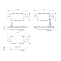 Brembo Rear Brake Pads Set P30047N
