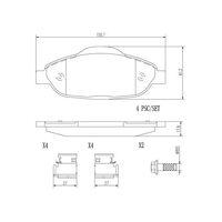 Brembo Front Brake Pads Set P61101N