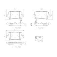 Brembo Rear Brake Pads Set P28038N