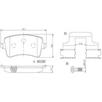 Brembo Rear Brake Pads Set P85100N