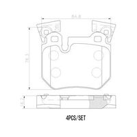 Brembo Rear Brake Pads Set P06059N