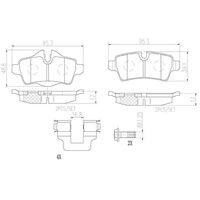 Brembo Rear Brake Pads Set P06052N