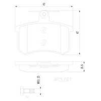 Brembo Rear Brake Pads Set P85013N