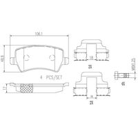Brembo Rear Brake Pads Set P24078N