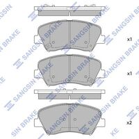 HiQ Front Brake Pads Set SP1400