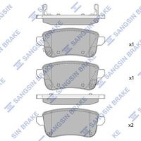 HiQ Rear Brake Pads Set SP1903