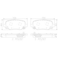 Brembo Rear Brake Pads Set P37020N