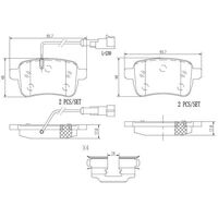 Brembo Rear Brake Pads Set P23133N