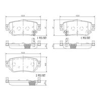 Brembo Rear Brake Pads Set P56098N
