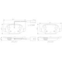 Brembo Rear Brake Pads Set P23146N