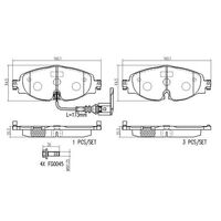 Brembo Front Brake Pads Set P85126N
