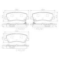 Brembo Rear Brake Pads Set P24205N
