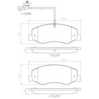 Brembo Rear Brake Pads Set P68061N