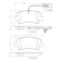 Brembo Rear Brake Pads Set P68063N