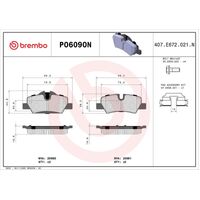 Brembo Rear Brake Pads Set P06090N