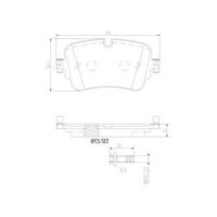 Brembo Rear Brake Pads Set P85161N