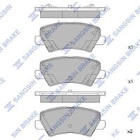HiQ Rear Brake Pads Set SP1975