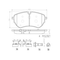 Brembo Front Brake Pads Set P85173N