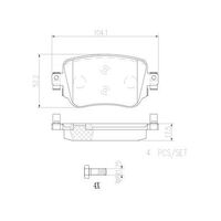 Brembo Rear Brake Pads Set P85135N