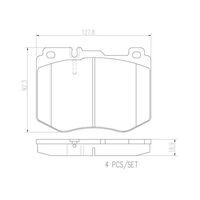 Brembo Front Brake Pads Set P50120N