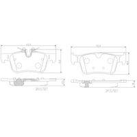 Brembo Rear Brake Pads Set P86030N