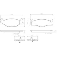 Brembo Front Brake Pads Set P85005N