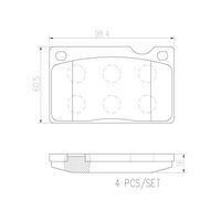 Brembo Front Brake Pads Set P86003N