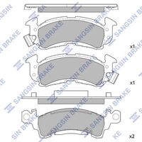 HiQ Front Brake Pads Set SP1280