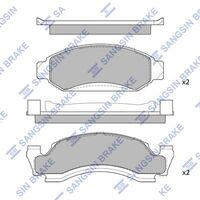 HiQ Front Brake Pads Set SP1289