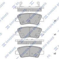 HiQ Rear Brake Pads Set SP1846