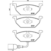 Hella Pagid Brake Pad Set T1163