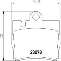 Hella Pagid Brake Pad Set T1175