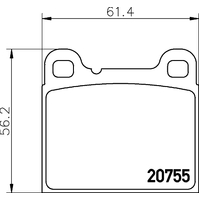 Hella Pagid Brake Pad Set T1184